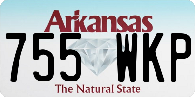 AR license plate 755WKP