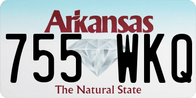 AR license plate 755WKQ