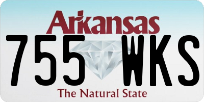 AR license plate 755WKS