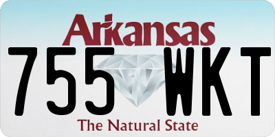 AR license plate 755WKT
