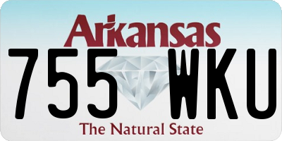 AR license plate 755WKU