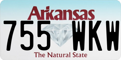 AR license plate 755WKW