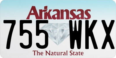 AR license plate 755WKX