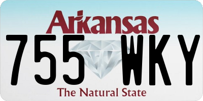 AR license plate 755WKY