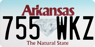 AR license plate 755WKZ
