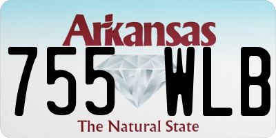 AR license plate 755WLB