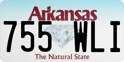 AR license plate 755WLI