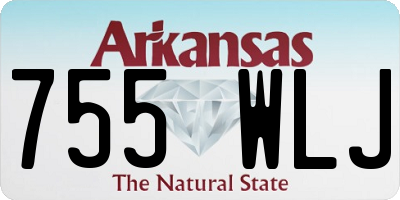 AR license plate 755WLJ