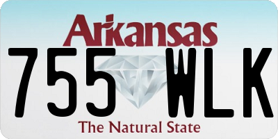 AR license plate 755WLK