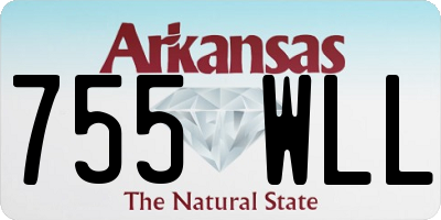 AR license plate 755WLL