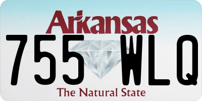 AR license plate 755WLQ