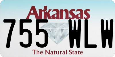 AR license plate 755WLW
