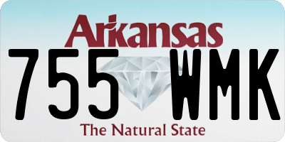 AR license plate 755WMK