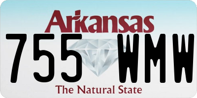 AR license plate 755WMW