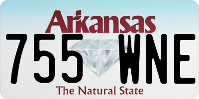 AR license plate 755WNE
