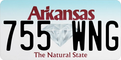 AR license plate 755WNG