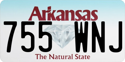 AR license plate 755WNJ