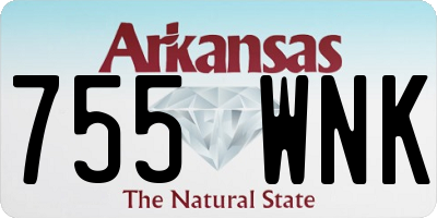 AR license plate 755WNK