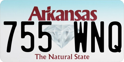 AR license plate 755WNQ
