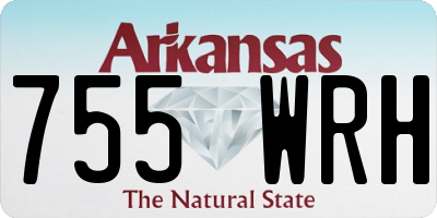 AR license plate 755WRH