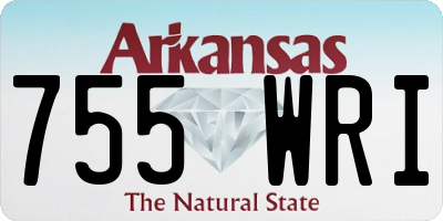 AR license plate 755WRI
