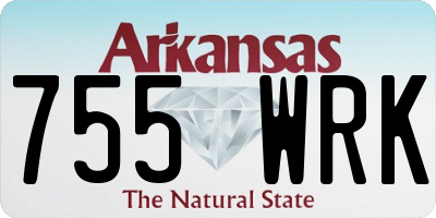 AR license plate 755WRK