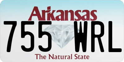 AR license plate 755WRL