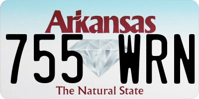 AR license plate 755WRN