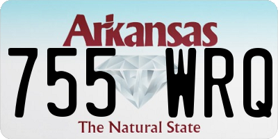 AR license plate 755WRQ