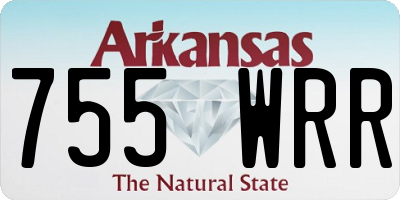 AR license plate 755WRR