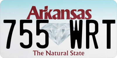 AR license plate 755WRT