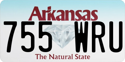 AR license plate 755WRU