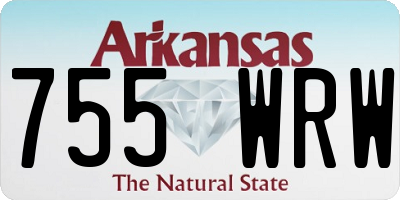 AR license plate 755WRW