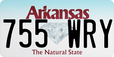 AR license plate 755WRY
