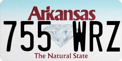 AR license plate 755WRZ