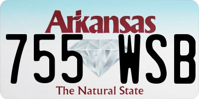 AR license plate 755WSB