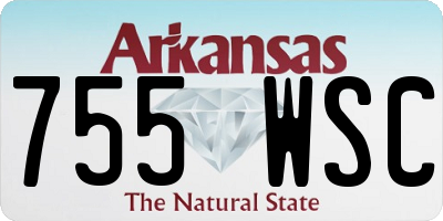 AR license plate 755WSC