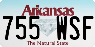 AR license plate 755WSF