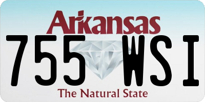 AR license plate 755WSI