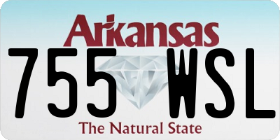 AR license plate 755WSL