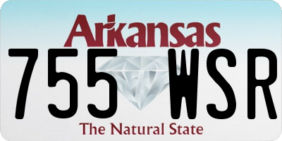 AR license plate 755WSR