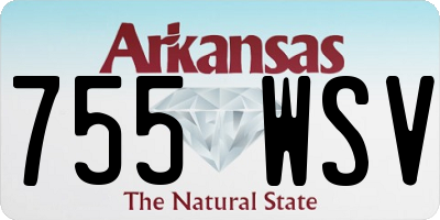 AR license plate 755WSV