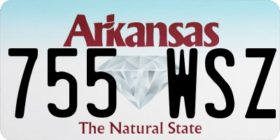 AR license plate 755WSZ