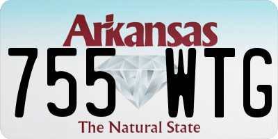AR license plate 755WTG