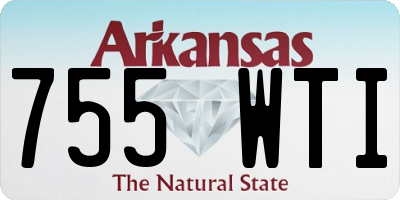 AR license plate 755WTI