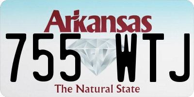 AR license plate 755WTJ