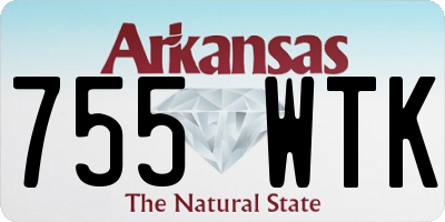 AR license plate 755WTK