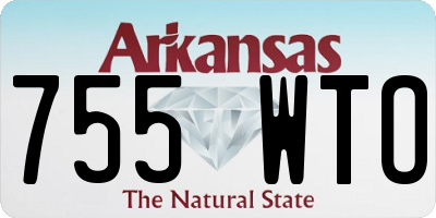 AR license plate 755WTO