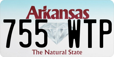 AR license plate 755WTP