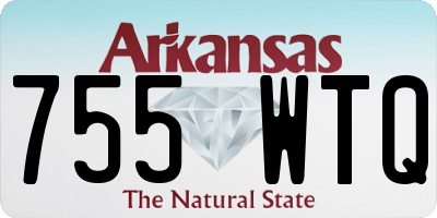 AR license plate 755WTQ